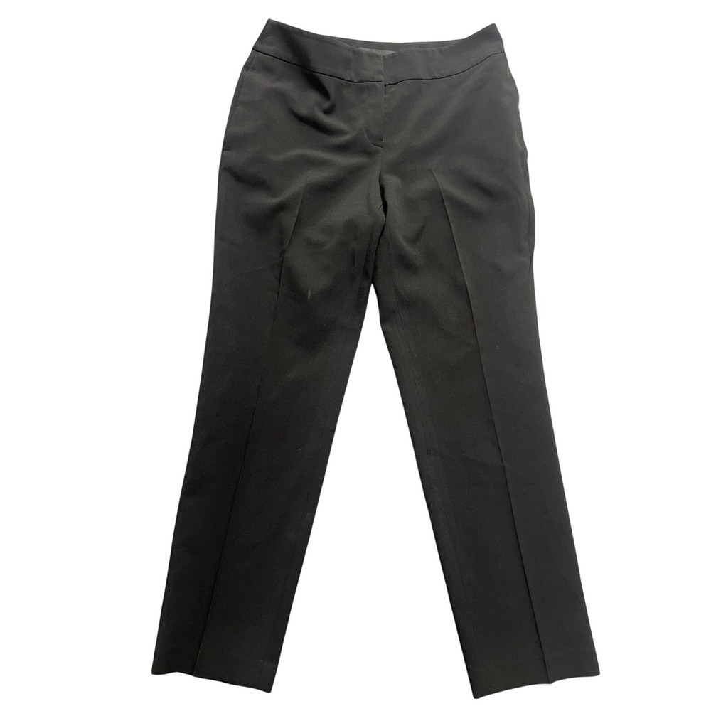 Evan-Picone Black Label Dress Pants Womens 8 Black Straight Leg Professional